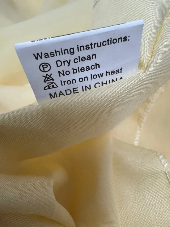 Sunshine Yellow Tiered Ruffle Corset Women’s Formal Dress Size S/M NWT - Picture 10 of 10